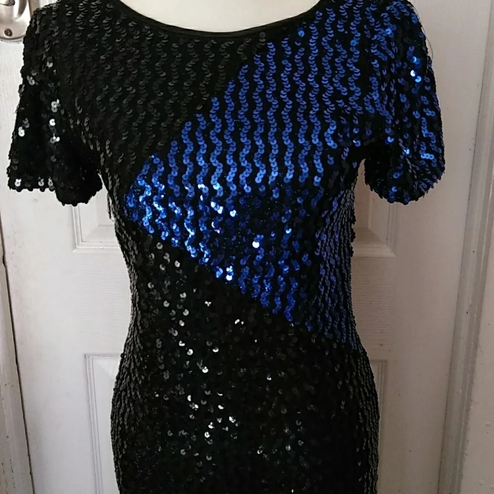 Sequence Black & Blue Whimsigoth Dress size 7/8 - Picture 2 of 8
